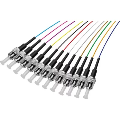 MCAD Set De 12 Connecteurs Panach&eacute;s Pigtail Os2 St/upc Lsoh -2m