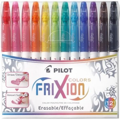 PILOT Set de 12 feutres d&rsquo;&eacute;criture effa&ccedil;ables  Frixion Colors