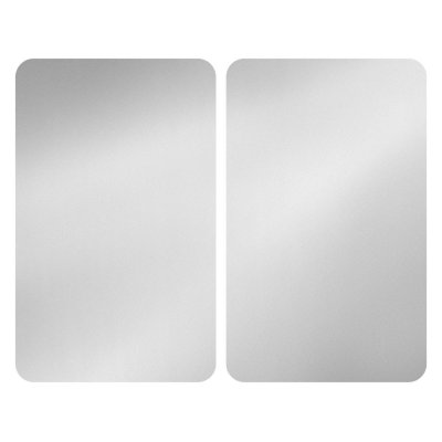 WENKO Set de 2 couvres plaques argent 30 x 52 cm  by Maximex
