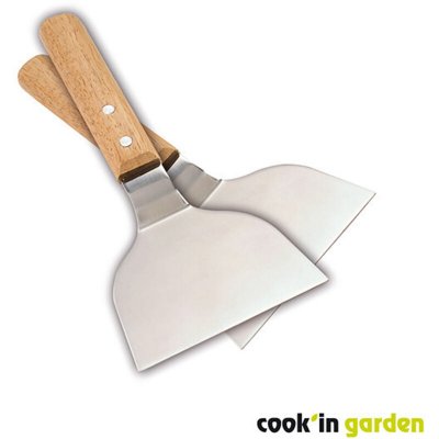 COOK IN GARDEN Set de 2 spatules pour plancha Cook'in Garden