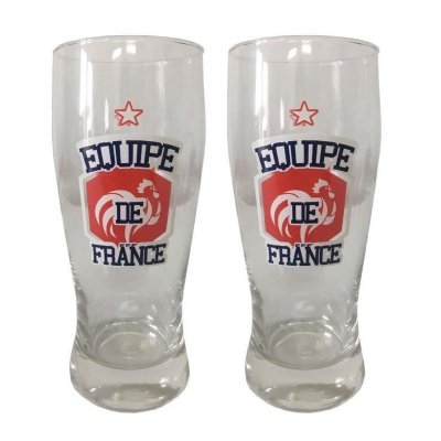 GENERIQUE Set de 2 verres a biere 30cl FFF