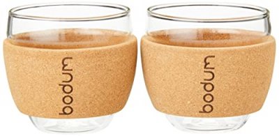 BODUM Set de 2 verres PAVINA verre et li&egrave;ge 10 cl 