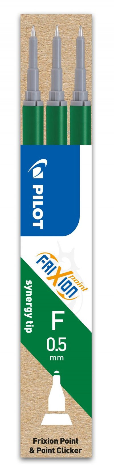 PILOT Set de 3 recharges  FriXion Point Pointe fine Vert