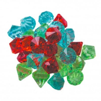 PARTYPRO Set de 30 pierres precieuses 3 couleurs 333125