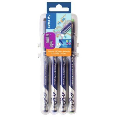 PILOT Set de 4 feutres d&rsquo;&eacute;criture effa&ccedil;able  Frixion Fineliner Fun