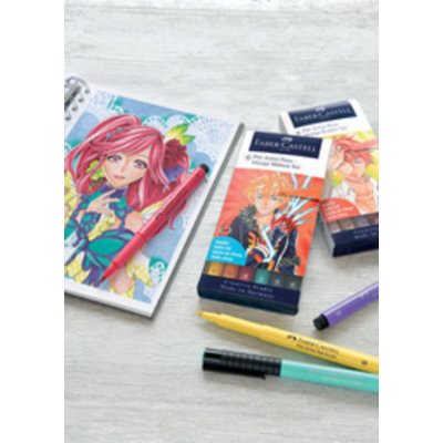 FABER CASTELL Set de 6 Feutres Faber-Castell Pitt Artist Pens Manga Sh&ocirc;nen