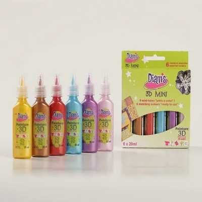 DIAM S Set de 6 flacons 20ml Diams 3D Mini Total Fashion - couleurs assorties