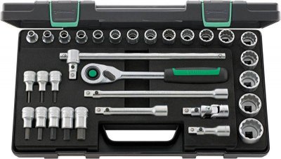 STAHLWILLE Set de cl&eacute;s &agrave; douille rapide 1/2 50 / 54/25 / 6QR - 