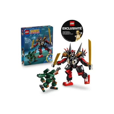 Set de construction LEGO Sonic Shadow's Mech vs. G.U.N. Trooper 77120 Multicolore 20 cm d&egrave;s 8 ans