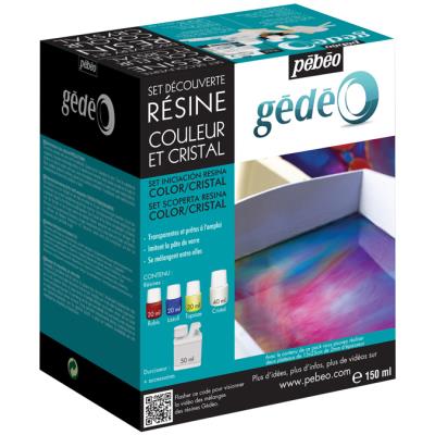 PEBEO Set de d&eacute;couverte r&eacute;sines couleurs et cristal