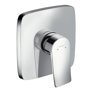 HANSGROHE Set de finition pour mitigeur douche encastr&eacute; chrom&eacute; METRIS UP chr
