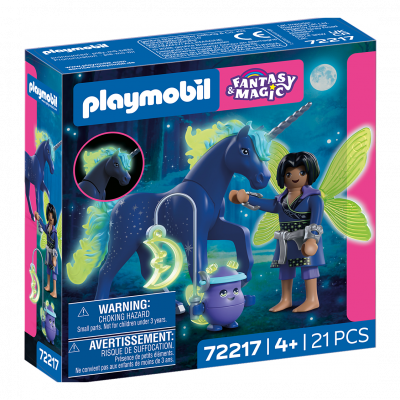 Set de jeu Licorne Moonlight F&eacute;e Fantasy Magic 21 pi&egrave;ces lumineux - D&egrave;s 4 ans