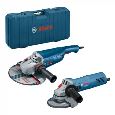 BOSCH Set de meuleuses d'angle  06018C1109 - 230mm et 125mm - En coffret