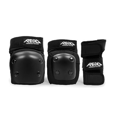 REKD Set de protection complet Junior Heavy Duty Triple Pad Set Small Noir