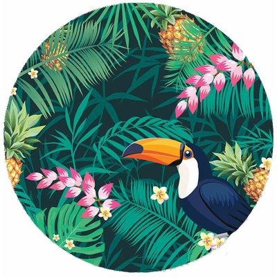 SUD TRADING Set de table rond toucan D38