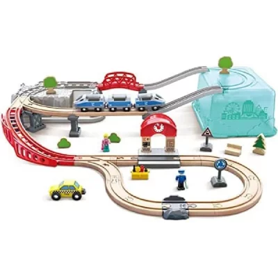 Set de train urbain dans bo&icirc;te de rangement