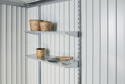 BIOHORT Set di Scaffali 4 Ripiani Standard per Casette in Metallo 