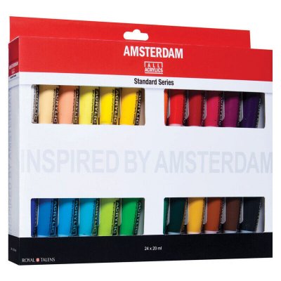 ROYAL TALENS Set peinture acrylique AMSTERDAM Standard Series Intro III 24 x 20 ml