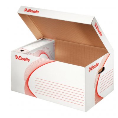 ESSELTE SETAM Container d'archives avec couvercle coloris blanc