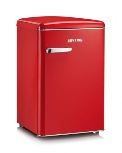 SEVERIN  8830-000 RKS 8830 R&eacute;frig&eacute;rateur Look A+, 106 liters, Rouge R&eacute;tro