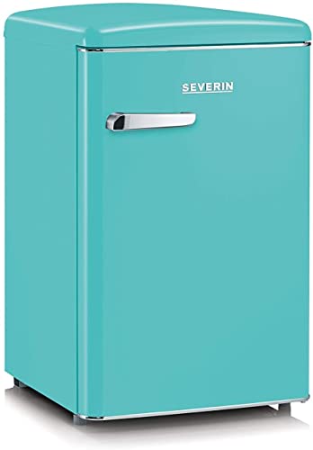 SEVERIN  8834-000 RKS 8833 R&eacute;frig&eacute;rateur Look R&eacute;tro A+, 106 liters, Turquoise