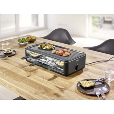 SEVERIN  Black Line Lite RG 2365 - Raclette/grill - 1.3 kWatt - noir