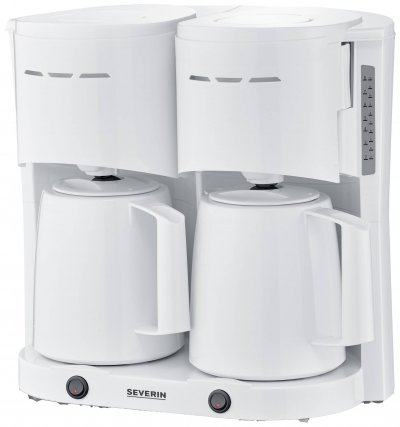 SEVERIN  Cafeti&egrave;re &eacute;lectrique duo KA 9314, blanc