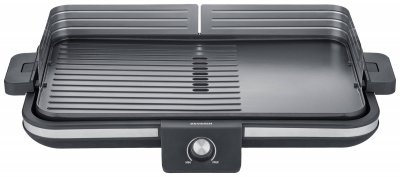 SEVERIN  PG 8564 table Barbecue de table filaire, r&eacute;glage de la temp&eacute;rature en continu noir,argent
