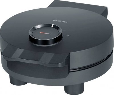 SEVERIN  WA 2116 Gaufrier rev&ecirc;tement anti-adh&eacute;sif, voyant lumineux noir