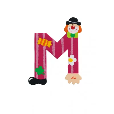 GENERIQUE Sevi-81749-Lettre d&eacute;co bois-Lettre Clown M