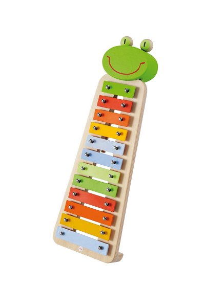 SEVI  - 82539 - Instrument de Musique - Xylophone Grenouille en M&eacute;tal - 4 Partitions Incluses