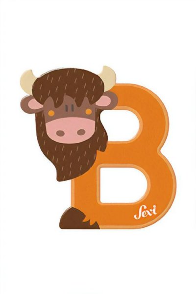 SEVI  animal lettre B 10 cm marron