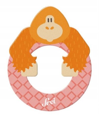 SEVI  animal lettre O 9 cm orange