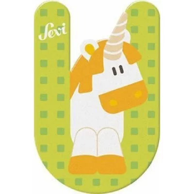 SEVI  animal lettre U 10 cm vert