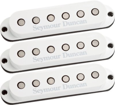 SEYMOUR DUNCAN  Micro SSL-5-CSET Custom Stag Strat Cal, kit blanc
