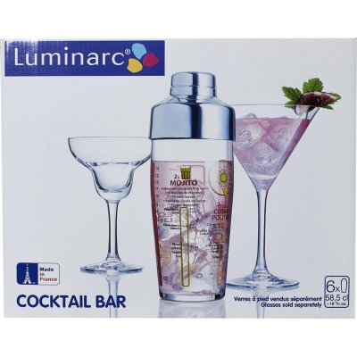 LUMINARC Shaker &agrave; cocktail biconique 0.585 L - gris