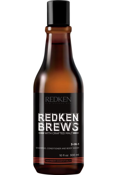 REDKEN Shampoing 3-en-1 pour Homme  Brews 300&nbsp;ml