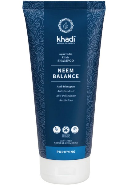 KHADI Shampoing Ayurv&eacute;dique au Neem Anti-pelliculaire - 
