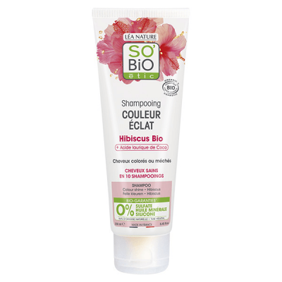 LEA NATURE SO BIO ETIC Shampoing Bio Couleur Eclat Hibiscus - Cheveux Color&eacute;s - SO'BIO &eacute;tic