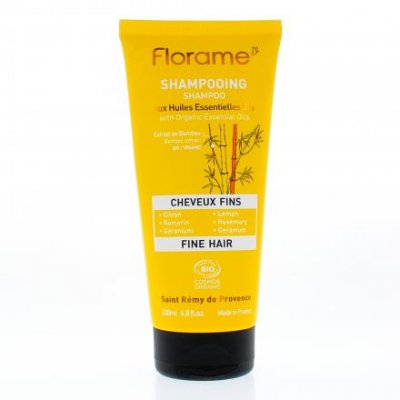 FLORAME Shampoing Cheveux Fins aux huiles essentielles sans sulfates 