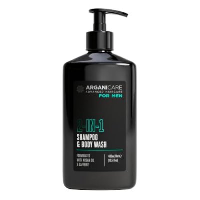 ARGANICARE Shampoing et gel douche 2-en-1 Homme &eacute;nergisant  400 ml