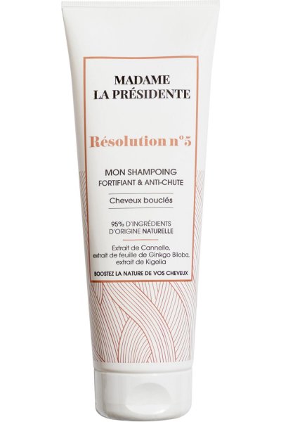 MADAME LA PRESIDENTE Shampoing fortifiant et anti-chute cheveux boucl&eacute;s R&eacute;solution N&deg;5 - Madame La Pr&eacute;sidente