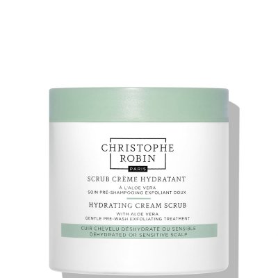 CHRISTOPHE ROBIN Shampoing scrub hydratant & exfoliant &agrave; l&acute;aloe vera - 
