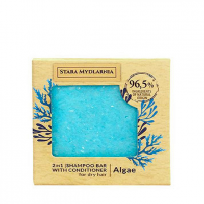 BODYMANIA Shampoing solide avec packaging en carton ALGAE - 