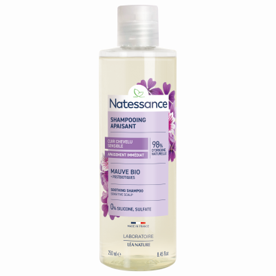 NATESSANCE Shampooing Apaisant &Agrave; La Mauve Bio  - Le Flacon De 250ml