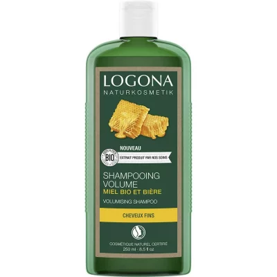 LOGONA Shampooing bio volumateur miel et bi&egrave;re 250ml 