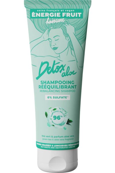 ENERGIE FRUIT Shampooing Clean Detox The Vert 250ml Racines Grasses & Pointes S&egrave;ches 