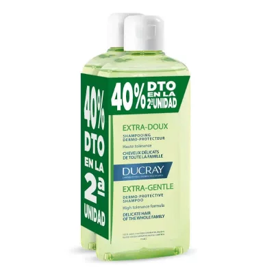 DUCRAY Shampooing &Eacute;quilibrant pour cheveux secs et ab&icirc;m&eacute;s duo 2 x 400 ml