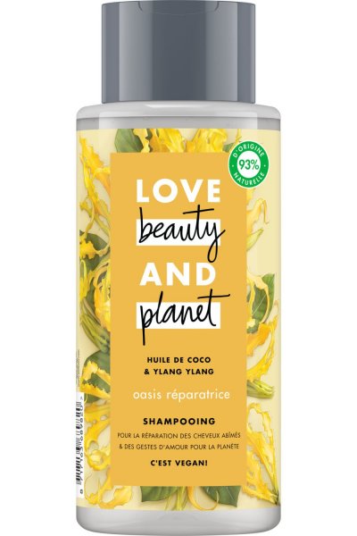 LOVE BEAUTY AND PLANET Shampooing huile de coco & ylang ylang Oasis r&eacute;paratrice