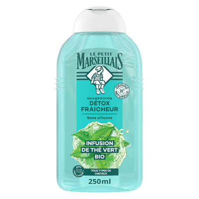 LE PETIT MARSEILLAIS Shampooing Infusion D&eacute;tox thym et th&eacute; vert bio